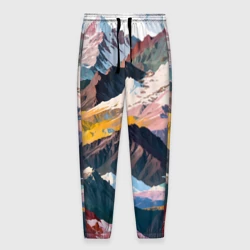 Мужские брюки 3D Искусство гор