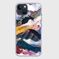 Чехол для iPhone 14 Искусство гор