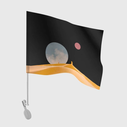 Флаг для автомобиля Arrakis sandworm Dune