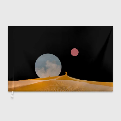 Флаг 3D Arrakis sandworm Dune