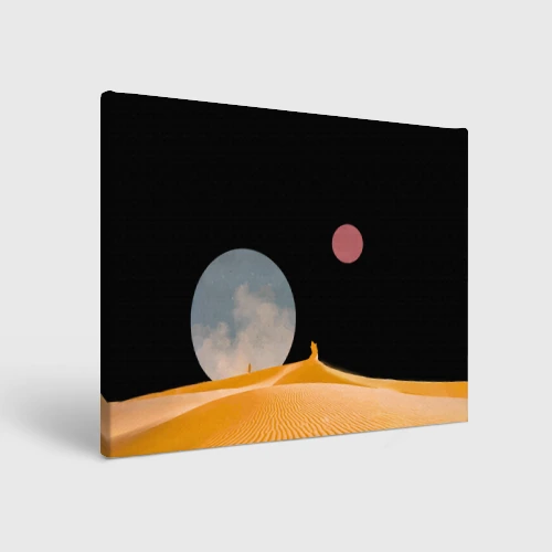 Холст прямоугольный Arrakis sandworm Dune