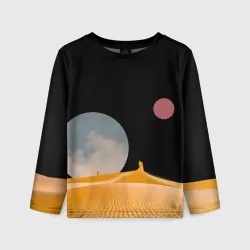 Детский лонгслив 3D Arrakis sandworm Dune
