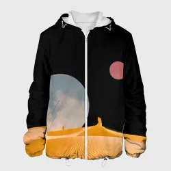 Мужская куртка 3D Arrakis sandworm Dune