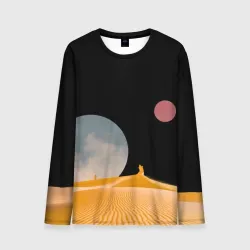 Мужской лонгслив 3D Arrakis sandworm Dune