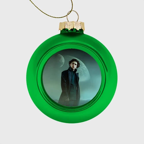 Ёлочный шар стеклянный/пластиковый Timothee Chalamet in the desert