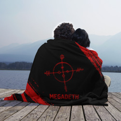 Плед 3D Megadeth - red gradient - фото 2