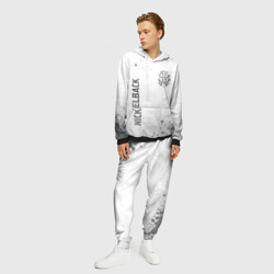Мужской костюм с толстовкой 3D Nickelback - white gradient вертикально - фото 2