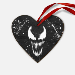 Деревянная игрушка Сердце Venom logo