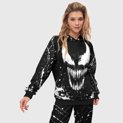 Женский костюм с толстовкой 3D Venom logo - фото 2