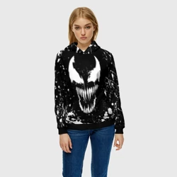 Женская толстовка 3D Venom logo - фото 2