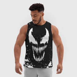 Мужская спортивная майка 3D Venom logo - фото 2
