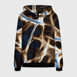 Мужская толстовка 3D Неоновые связи