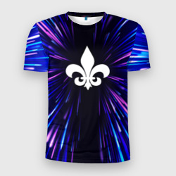 Мужская футболка 3D Slim Saints Row neon energy