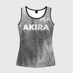 Женская майка 3D Akira - grey gradient посередине