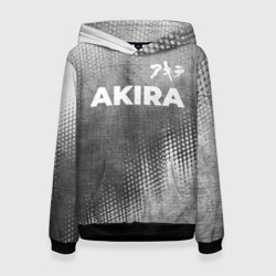 Женская толстовка 3D Akira - grey gradient посередине