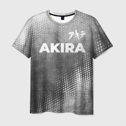 Мужская футболка 3D Akira - grey gradient посередине