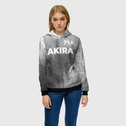 Женская толстовка 3D Akira - grey gradient посередине - фото 2