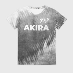 Женская футболка 3D Akira - grey gradient посередине