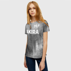 Женская футболка 3D Akira - grey gradient посередине - фото 2