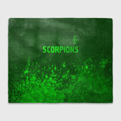 Плед 3D Scorpions - green gradient посередине