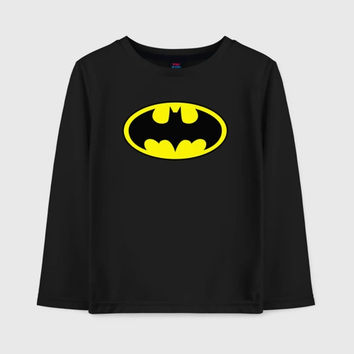 Детский лонгслив хлопок Batman logo