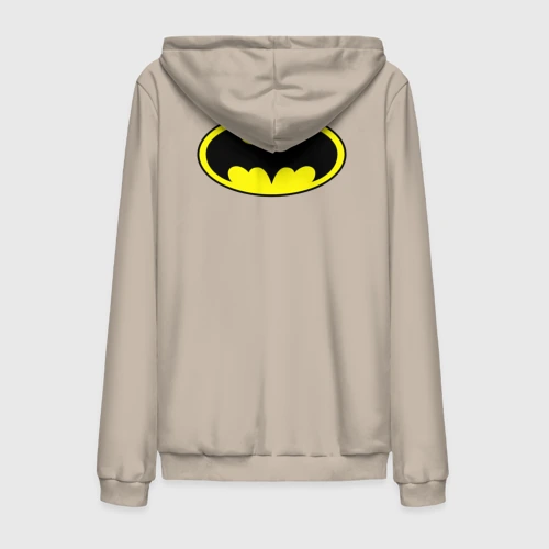 Мужская толстовка на молнии хлопок Batman logo