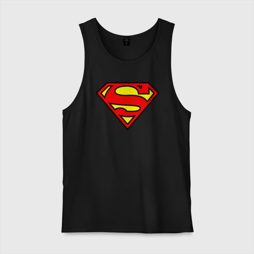Мужская майка хлопок Superman logo