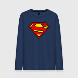 Мужской лонгслив хлопок Superman logo