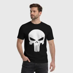 Мужская футболка хлопок Punisher logo - фото 2