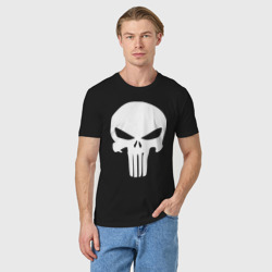 Мужская футболка хлопок Punisher logo - фото 2