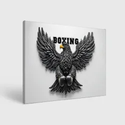 Холст прямоугольный Орел боксер