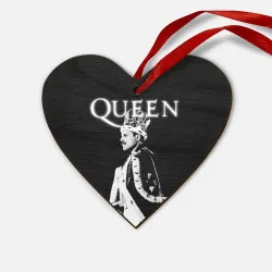 Деревянная игрушка Сердце Queen Freddie Mercury король