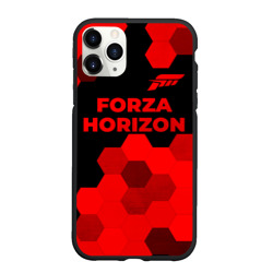 Чехол для iPhone 11 Pro Max матовый Forza Horizon - red gradient посередине