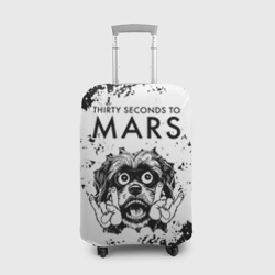 Чехол для чемодана 3D Thirty Seconds to Mars - рок пес