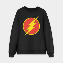 Мужской свитшот oversize без начеса хлопок Flash logo