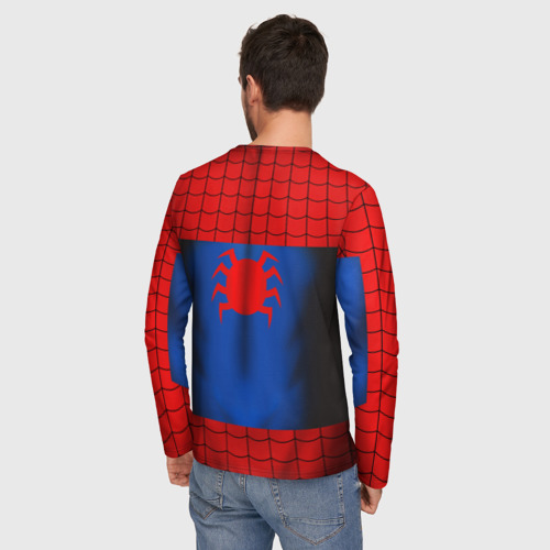 Мужской лонгслив 3D с принтом Человек-паук верх - картинка 4 Мужской лонгслив 3D Человек-паук верх - фото 4