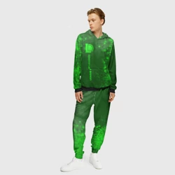 Мужской костюм с толстовкой 3D League of Legends - green gradient по-вертикали - фото 2