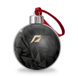 Ёлочный шар Need for Speed golden poly
