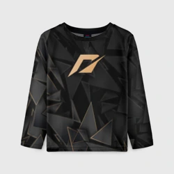 Детский лонгслив 3D Need for Speed golden poly
