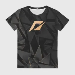 Женская футболка 3D Need for Speed golden poly