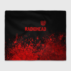 Плед 3D Radiohead - red gradient посередине