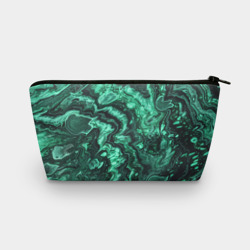 Косметичка 3D Малахитовая текстура - жидкий арт