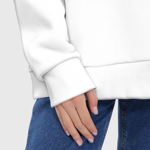 Женское худи Oversize хлопок Мама пуговка - фото 8