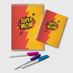 Блокнот Super mom - superhero