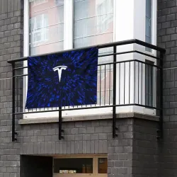 Флаг-баннер Tesla blue energy - фото 2