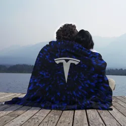 Плед 3D Tesla blue energy - фото 2