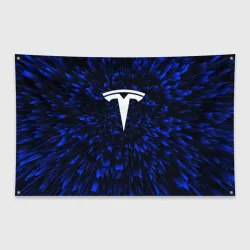 Флаг-баннер Tesla blue energy