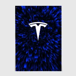Постер Tesla blue energy