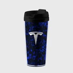 Термокружка-непроливайка Tesla blue energy