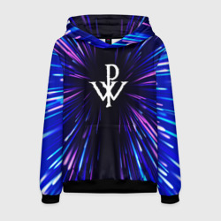 Мужская толстовка 3D Powerwolf neon energy